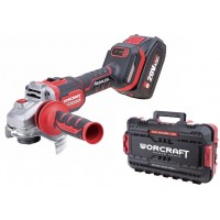 Akumuliatorinis šlifuoklis kampinis 125mm 20V LI-ION 2x4Ah